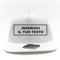 Cappello Con Adesivo Snapback e Visiera Piatta.Personalizzabile con Testo Ricamato, Cappellino con Chiusura In Plastica Regolabile. Bianco