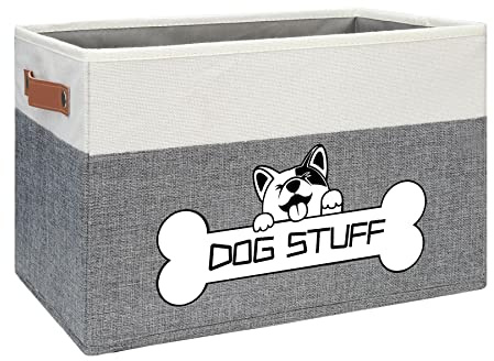Thankspaw Collapsible Box, Dog Toy Basket, Storage Bin for Pet Accessories