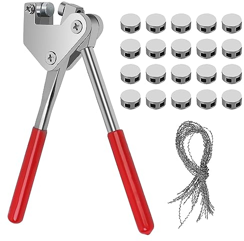 Alicates de Sellado Kit con 20 Precintos de Plomo 20 Hilos de Precinto, Alicates de Precinto de Acero de Contadores de Electricidad Diámetro del Cable