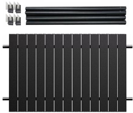 Generico Tavolo Da Picnic Pieghevole,Tavolo Resistente Per Carrello Da Giardino - Piano In Metallo Multiuso Per Casa Giardino Auto Spiaggia Campeggio Escursioni BBQ