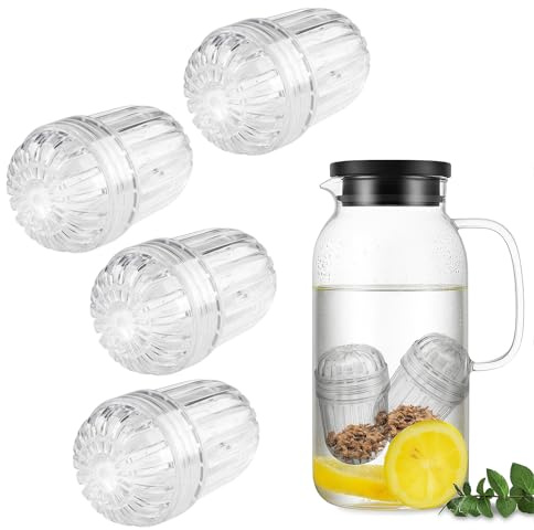 4PCS Tea Infuser, Plastic Mesh Detachable Fruit Infuser Insert & Water Infuser Insert, Tea Diffusers for Loose Tea, Tea Strainers for Loose Tea, Tea Ball for Stanley/Hydro Flask (-20° to 110°)