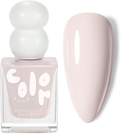 Beige Nail Polish, Nail Varnish Quick Dry, Long Lasting Gentle Neutral Nude Nail Polish with Creamy Finish, No UV Lamp Needed & Chip Resistant Nail Paint for DIY Manicure at Home