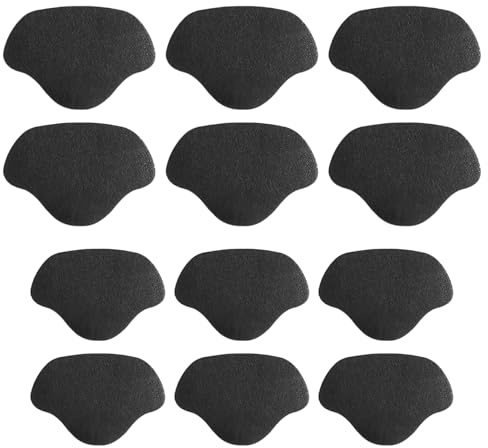 12 Pièces Réparation de Talon de Chaussure Patch Autocollants à Talons Patchs Talon, Auto-Adhésif Protege Talon Chaussure Coussinets Réparation Talon Réparation de Trou de Basket
