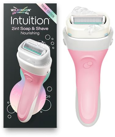 Wilkinson Sword Intuition Soap & Shave Nourishing, rasoio donna, 1 ricarica