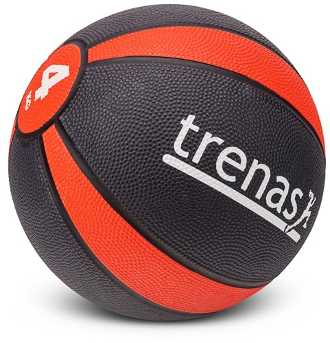 trenas médecine Ball en Caoutchouc Pro - 4 KG
