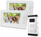 LIBO 7 Pouces Système de téléphone de Porte Sonnette vidéo Filaire 2 moniteurs avec 1 caméra Vision Nocturne IR 800 x 480, Control 2 Maison pour Multi Appartement/Familles