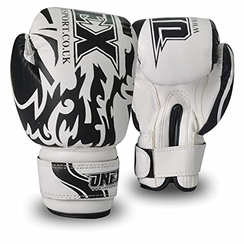 Premium Quality Boxing Gloves 6oz Boxing Gloves for Training Punching Sparring Bag Gloves Punch Bag Mitts Muay Thai Kickboxing MMA Martial Arts Workout Kids Juniors Girls and Boys (Black)