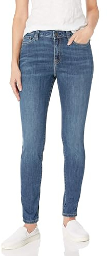 Amazon Essentials Women's Mid-Rise Stretchy Skinny Jeans - Discontinued Colours, Medium Wash, 12