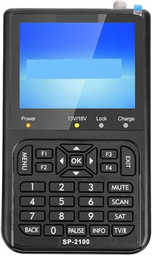 Satlink SP-2100 satellitfält mätare DVB-S2 HD MPEG2 MPEG4 USB Astra pekare 19,2° EUTELSAT 5W