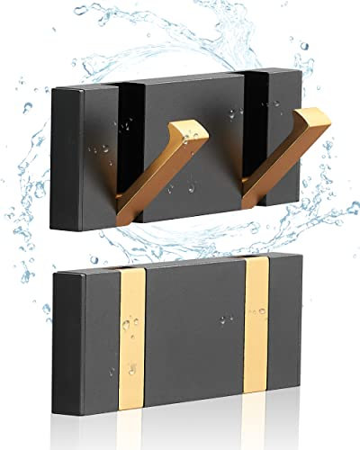 2 in a Box，Creative Invisible Hooks，Towel Hooks for Bathroom，Coat Hook Wall-Mounted，Perforated or Free Perforated，Modern Coat Rack，Bathroom Towel Hook，Door Back Hook，Also for Balcony，Kitchen.