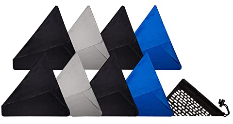 8* Ed Hicks Premium Microfibre Glasses Cleaner Cloths for Cleaning Phone and Tablet Screens, Spectacles— 18cm x 18cm— Ultra Effective, Chemical Free Cleaning— Replaces Wipes— Washable— Storage Pouch