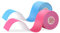 JOPHEK Kinesio tape 2 rotolo, Blue & Rosa, 5m x 5cm, Nastro kinesiologico impermeabile ed elastico, Ideale per il ginocchio, articolazioni, supporto muscolare