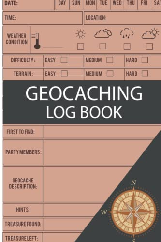 Geocaching Log Book: Geocaching Journal Logbook For Adults