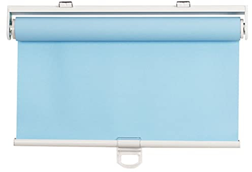 BBAUER Estores Enrollables Inalámbricos, Cortinas Enrollables con Resorte de Subida Automática, Cortinas Enrollables Recortables/Blue/W120*H120Cm(47 * 47In)