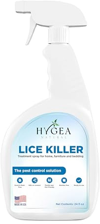 Hygea Natural Lice Killer Spray for Home & Furniture 24 oz | Unscented