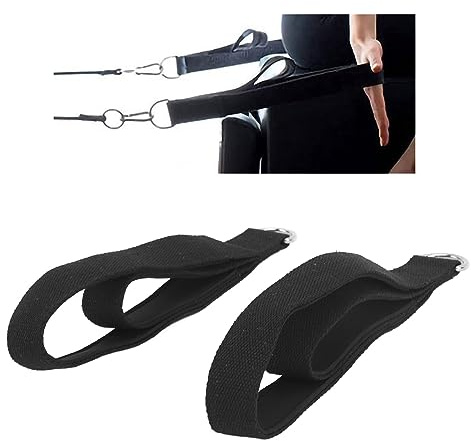 Reformadoras de Pilates, 1 Par de Correas de Doble Bucle Con Anillo en D, Correa Acolchada Extraíble para Ejercicios de Gimnasio en Casa