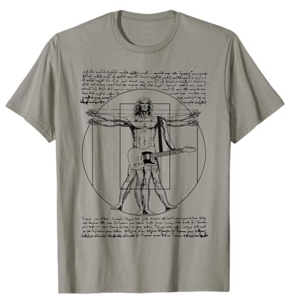 Da Vinci Vitruvian, Guitarrista, Fan de la música Rock, Rock n Roll Camiseta