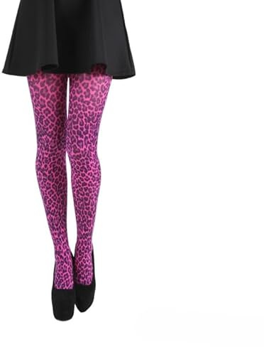 Silverben damer/kvinnor leopardtryck tights (tillverkad i Italien) 8 stilar