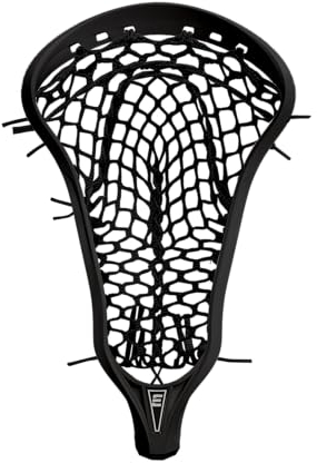 Epoch Lacrosse Tête de crosse pour femme avec cordon à 10° et poche professionnelle – Tête de crosse en polymère injecté composite, technologie Knot Lock, rail inférieur à 10° – Noir