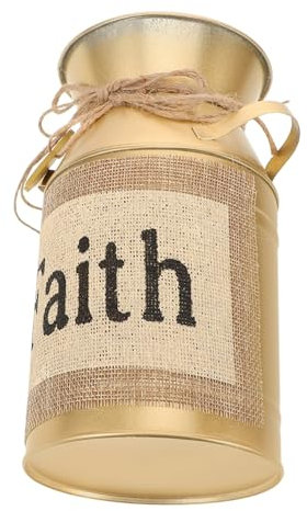 Yardwe Blumenkübel Aus Metall Vintage-pflanzgefäß Dekorative Blumenvase Für Zuhause