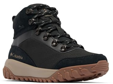 Columbia Women's Burnsider WP, Mid Rise Winter Sneakers, Black/Wet Sand, 8 Regular