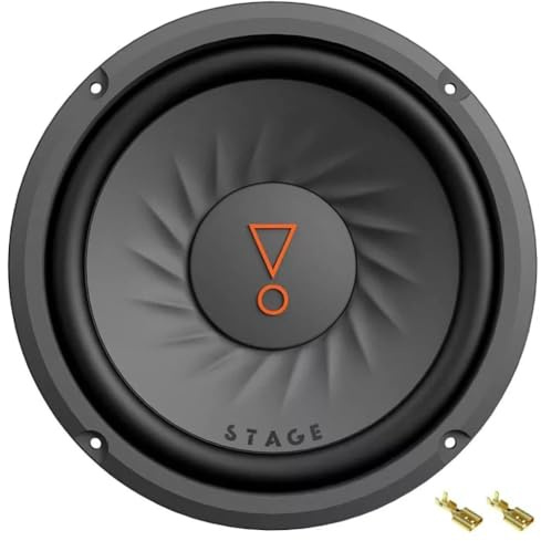 Kit Set para JBL Stage 82 1 subwoofer 20 cm 200 mm 8, Bobina Simple de 4 ohmios, 200 vatios rms y 800 vatios máx, para Maletero de Coche y Carreras spl, 1 Pieza + 2 fastons Gratis