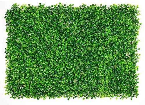 Paneles de boj, planta de seto artificial artificial, paneles de boj para telón de fondo, decoración de césped sintético, paneles de pared verdes artificiales para exteriores, interiores, vallas,
