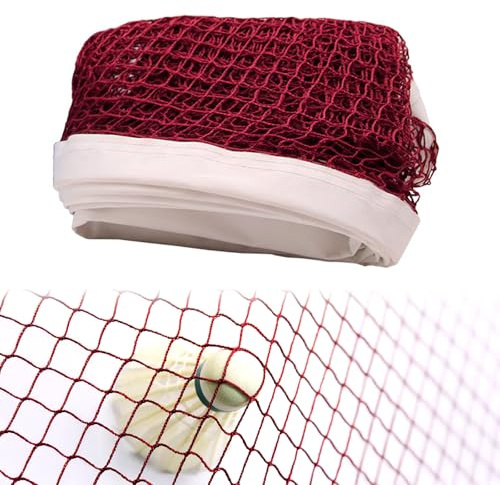 Red de bádminton - Red deportiva plegable y portátil para bádminton, voleibol, tenis y pickleball, red de entrenamiento de malla cuadrada ajustable, red de pickleball duradera sin nudos para jardín