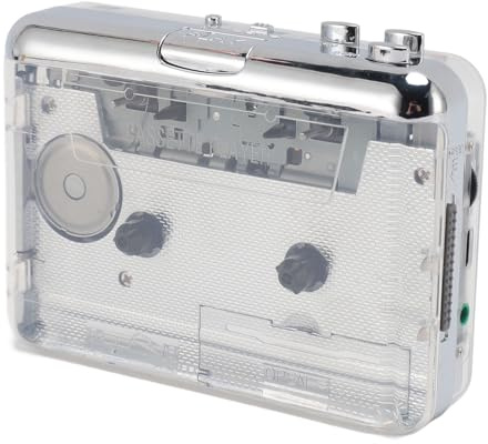 POENVFPO Multifunktionell Kassett med MP3 Stereo Sater Recorder Converter, Bandspelare Bärbar för Musikälskare [med 3,5 Mm Jack]