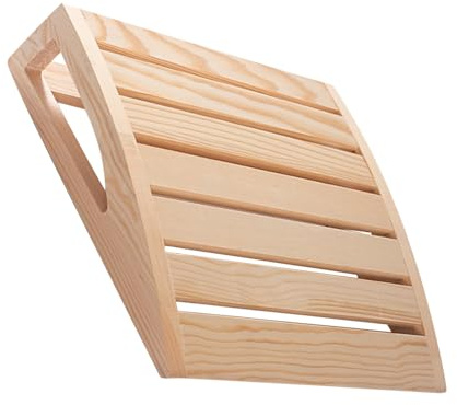 Generisch Reposacabezas de Sauna, Almohada de Madera para Sauna, reposacabezas Hecho a Mano, del Cuello y circulación del Aire para baño de Vapor y relajación, Respetuoso con la Piel, 800 g