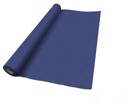VelaHub Airlaid bordsdukrulle 1,2 m x 24 m, högkvalitativ engångsfilt, tygliknande, mörk blå