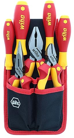 Wiha 32985 Isoliertes Industriezangen- und Schraubendreher-Set, 7-teilig
