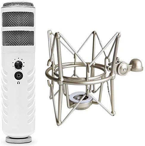 Rode Podcaster MKII USB Dynamisches Mikrofon + keepdrum MS088 Mikrofon-Spinne