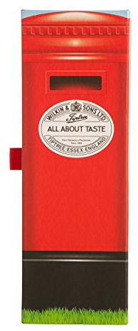 Wilkin & Sons of Tiptree Postbox Trio Mini Jar Gift Box / 3 jars including Morello Cherry Conserve (1x42g), Orange Marmalade (Fine Cut; 1x42g), Lemon Curd (1x28g) / Vegetarian, Coeliac friendly