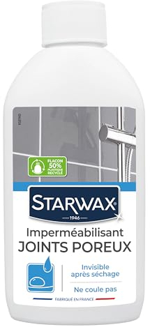 STARWAX Imperméabilisant pour Joints - 200ml - Idéal pour imperméabiliser les joints - Facilite l'entretien et Retarde l'encrassement - Invisible après Séchage, Blanc