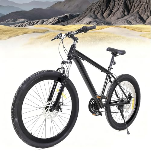 Fetcoi Bicicleta de montaña de 26 pulgadas y 21 velocidades, bicicleta de ciudad para mujer, para hombre, para adultos, niños y niñas