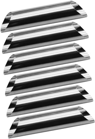 OKUMEYR Stainless Steel Cylindrical Shaped Cannoli Tube Baking Molds 6pcs Set DIY Pastry Forms for Home and Professional Baking