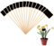 15 etichette per piante in legno nero, etichette mini lavagna per piante da giardino, etichette per giardino esterno, etichette per piante di bambù, etichette per semi di verdure, alberi, erbe, fiori