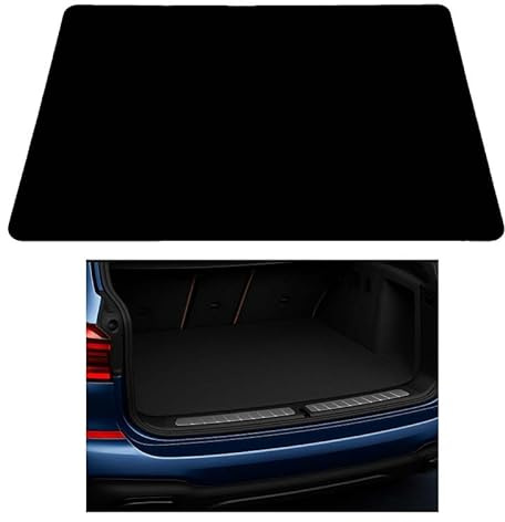 GCM - Tailored Car Universal Boot Liner Mat – All Vehicle Fit, Durable Carpet Boot Mat, Full Protection Anti-Slip Easy Clean Mats(Black Edging, Carpet)