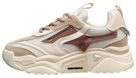 2026 Zapatillas de Deporte Tejidas voladoras para Mujer, Moda de otoño e Invierno, Zapatos Casuales con Cordones y Cabeza Redonda, Zapatos para Correr con Suela Gruesa