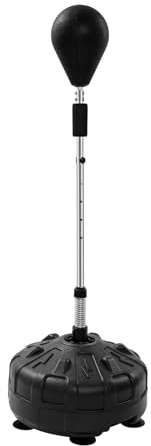 Punchingball Stand 120-160 cm Sac de frappe réglable debout avec socle | Sac de frappe sur pied pour adulte pour équipement de boxe, anti-stress et fitness