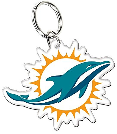 WinCraft Miami Dolphins Premium Logo NFL Schlüsselanhänger