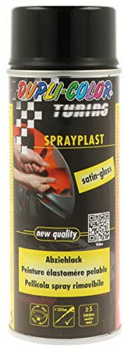 DUPLI-COLOR 388040 Sprayplast schwarz seidenglänzend 400 ml