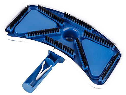 DEWIN 12 Pool Vacuum Head Brush Parts, Curved Blue and White Suction Vacuum Head Tool for Swimming Pool