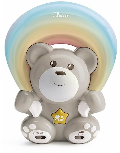 Chicco Rainbow Bear Projector for Bedtime | Lights and Calming Music for Baby