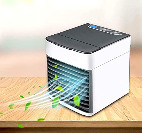 VVLXRIC Mini Ventilatore, Alimentazione del Cavo USB Rinfrescatore d'Aria - Crea La Tua Zona di Raffreddamento Personale Cubo Rinfrescante, per Casa, Ufficio, Camera da Letto, Cucina
