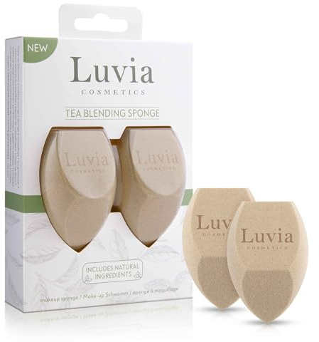 Make-up Schwamm-Set mit wertvollem Tee - Luvia Cosmetics - Make-up-Blender Diamond Shape