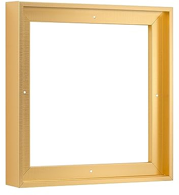 Pixy Canvas Floater Frame 6x6 for 1-1/2 (1.5) inch Deep Canvas Paintings/Canvas Prints/Wood Canvas Panels/Wall Art/Wall Decor/Home Decor/Artwork (Brass Gold, 6 x 6 inch, Square)