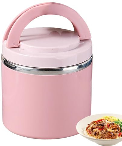 Termo Inoxidable 630 Ml Alimento Aislado al Vacío Recipiente Térmico para Almuerzo