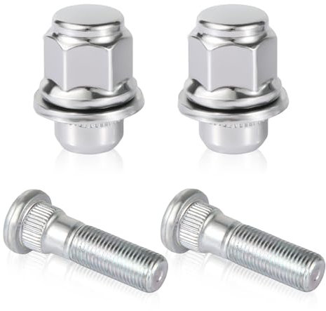 Juego de 4 Tuercas y Pernos de Rueda M12x1.25, Tuercas Remolque Compatibles con Infiniti EX35 G37 Q70 Q50 QX50 Pathfinder Frontier Altima Sentra Armada Murano Maxima 350Z 370Z